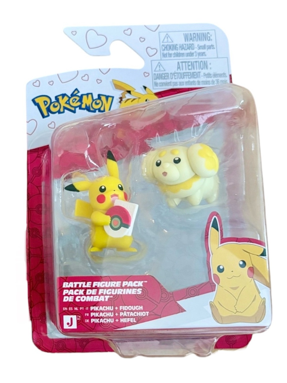 Pokemon Battle Figures 2 Pack Pikachu & Fidough Minifigures *NEW*